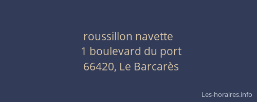roussillon navette