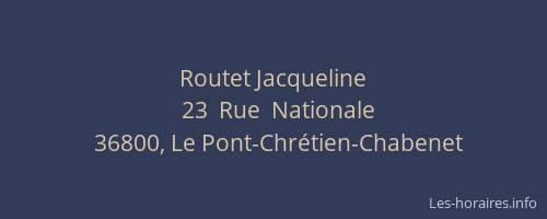 Routet Jacqueline