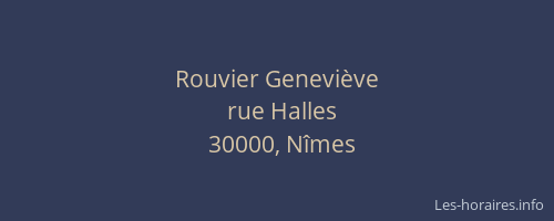 Rouvier Geneviève