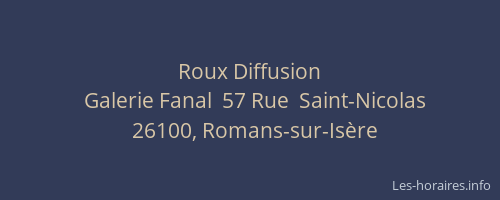 Roux Diffusion