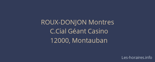 ROUX-DONJON Montres