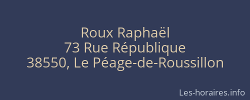 Roux Raphaël