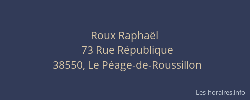 Roux Raphaël