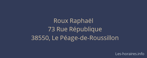 Roux Rapha&euml;l