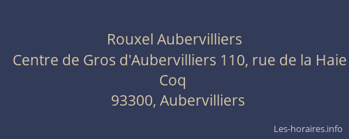 Rouxel Aubervilliers