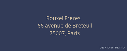 Rouxel Freres