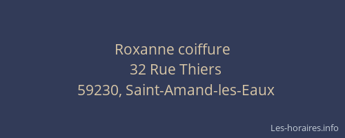Roxanne coiffure