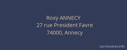 Roxy ANNECY
