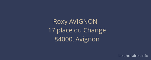 Roxy AVIGNON
