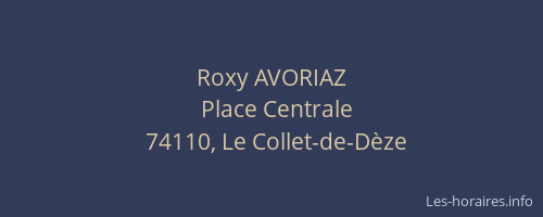 Roxy AVORIAZ