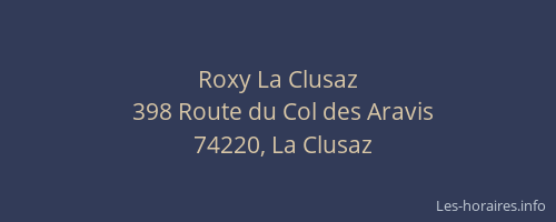 Roxy La Clusaz
