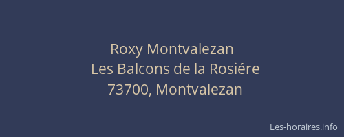 Roxy Montvalezan