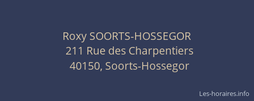 Roxy SOORTS-HOSSEGOR
