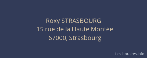 Roxy STRASBOURG