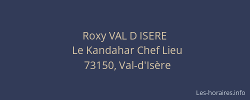 Roxy VAL D ISERE