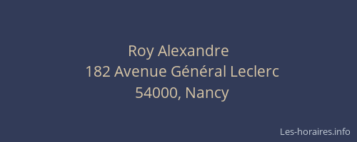 Roy Alexandre