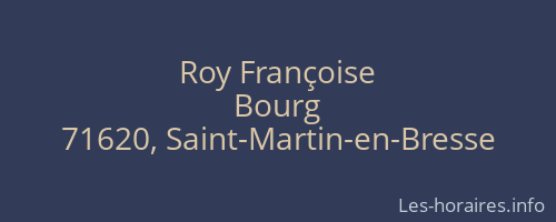Roy Françoise