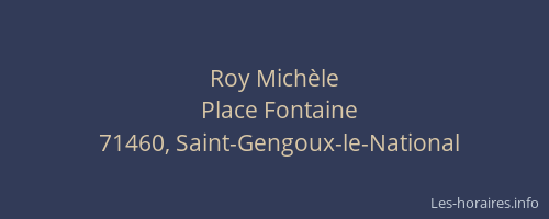 Roy Mich&egrave;le