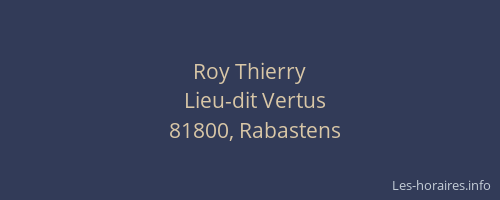 Roy Thierry
