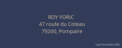 ROY YORIC