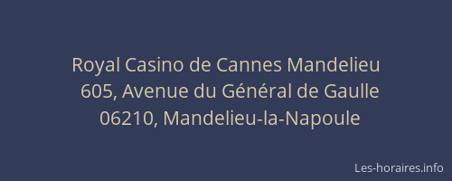 Royal Casino de Cannes Mandelieu