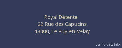 Royal D&eacute;tente