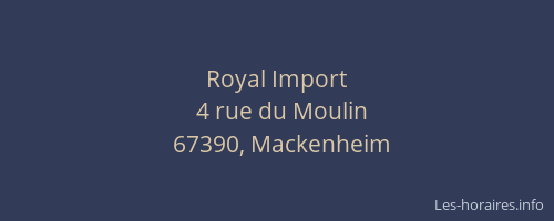 Royal Import