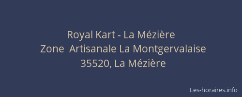 Royal Kart - La Mézière