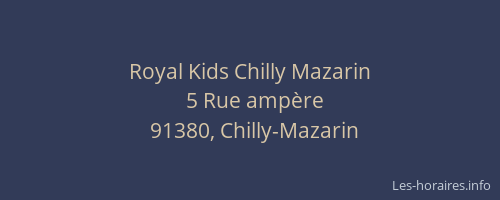 Royal Kids Chilly Mazarin