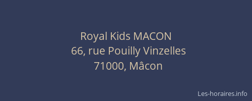Royal Kids MACON