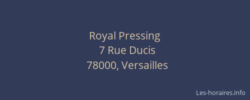 Royal Pressing