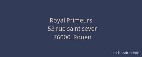 Royal Primeurs