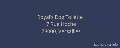 Royal's Dog Toilette