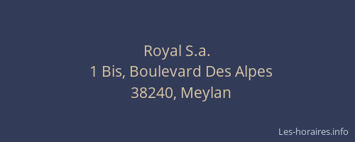 Royal S.a.