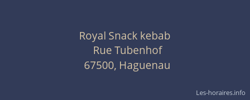 Royal Snack kebab