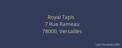 Royal Tapis
