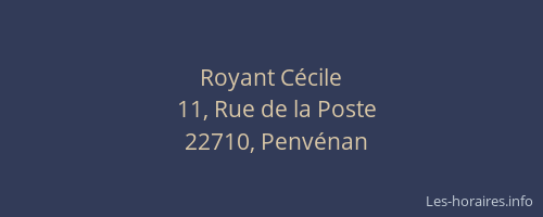 Royant C&eacute;cile