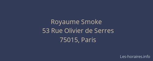 Royaume Smoke