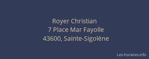 Royer Christian