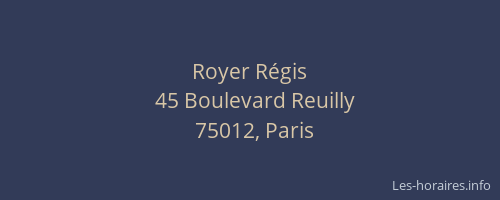 Royer Régis
