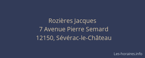 Rozi&egrave;res Jacques