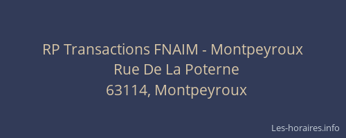 RP Transactions FNAIM - Montpeyroux