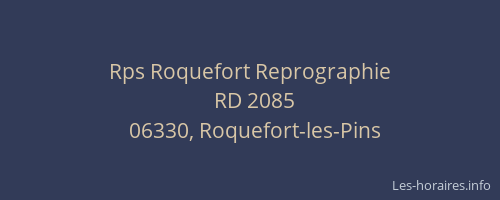 Rps Roquefort Reprographie