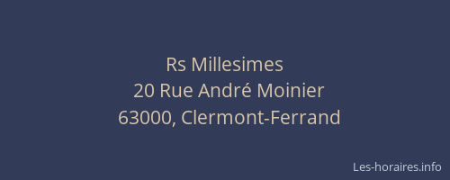 Rs Millesimes