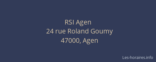 RSI Agen