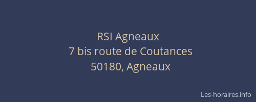 RSI Agneaux