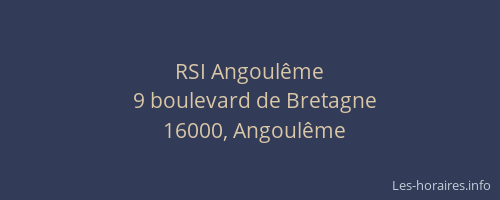 RSI Angoulême