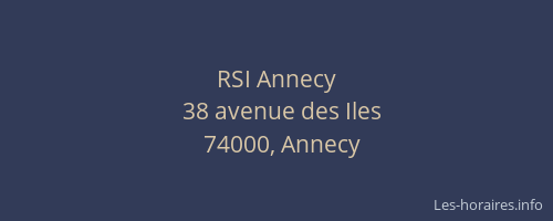 RSI Annecy