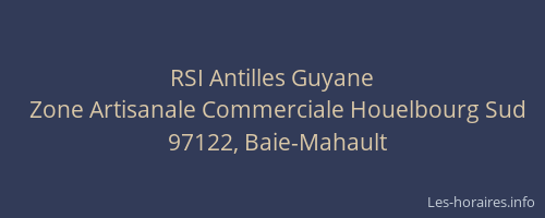 RSI Antilles Guyane