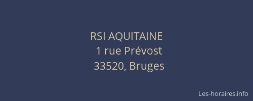RSI AQUITAINE